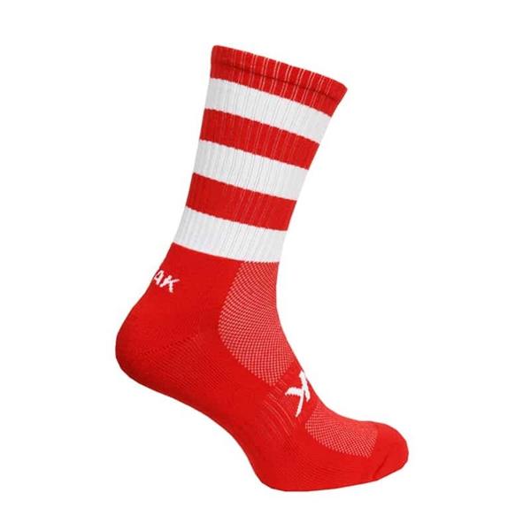 Shox Mid-Leg Football Socks (Red/White)