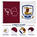 Official Galway GAA Flag (Maroon/White)