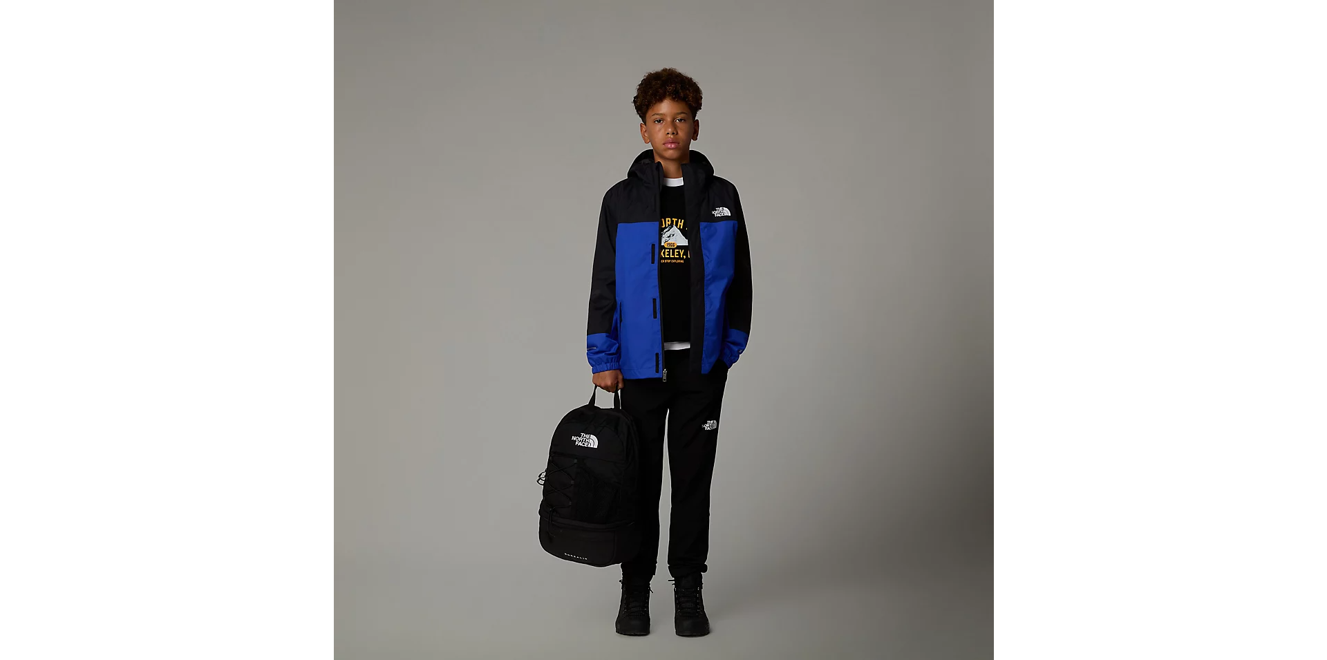 Boys Antora Rain Jacket (Blue/Black)