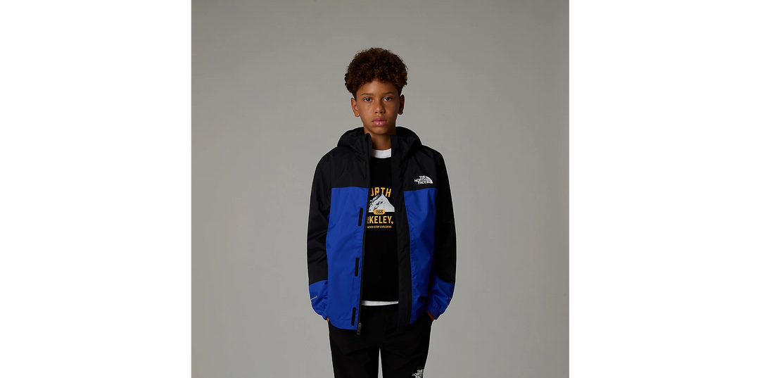 Boys Antora Rain Jacket (Blue/Black)