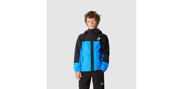 Boys Antora Rain Jacket (Optic Blue/Black)