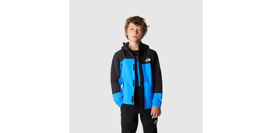 Boys Antora Rain Jacket (Optic Blue/Black)