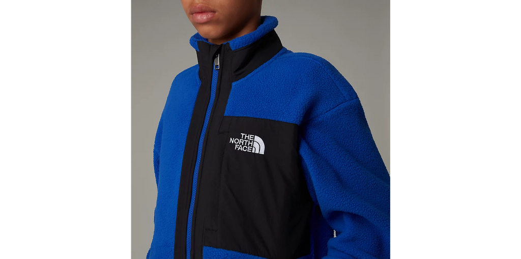 Boys Yumiori Full Zip Fleece Jacket (Blue/Black)