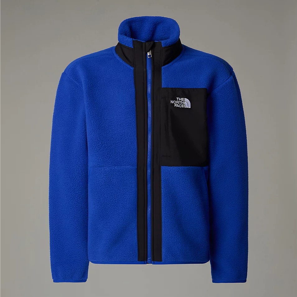 Boys Yumiori Full Zip Fleece Jacket (Blue/Black)