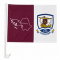 Galway GAA Car Flag (Maroon/White)