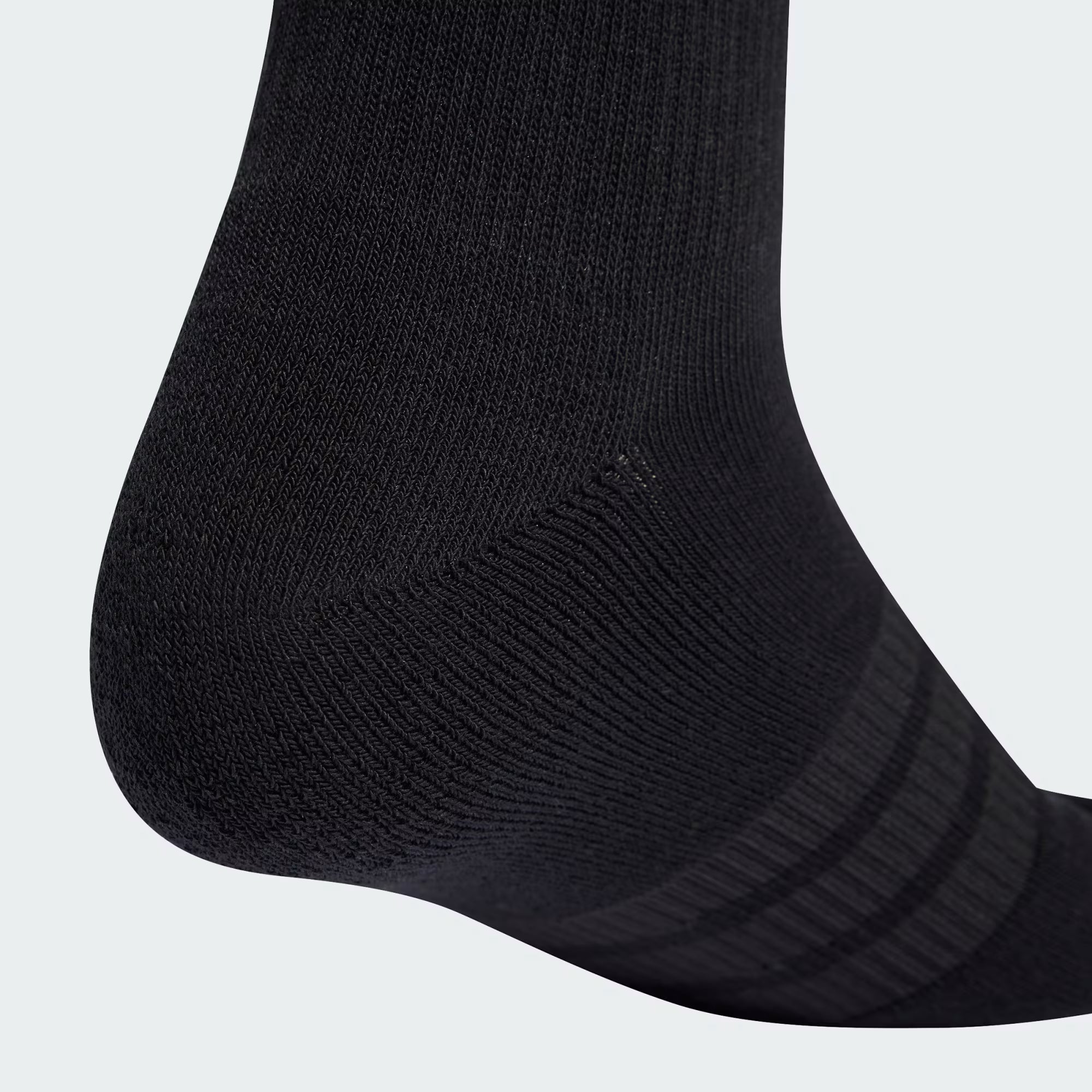 Unisex Cushioned Sportswear Crew Socks 3 Pairs (Black/White)