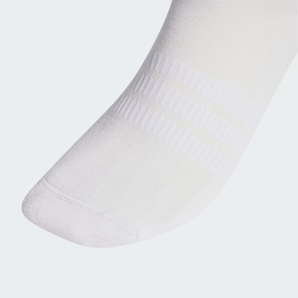Unisex Cushioned Sportswear Crew Socks 3 Pairs (White/Black)