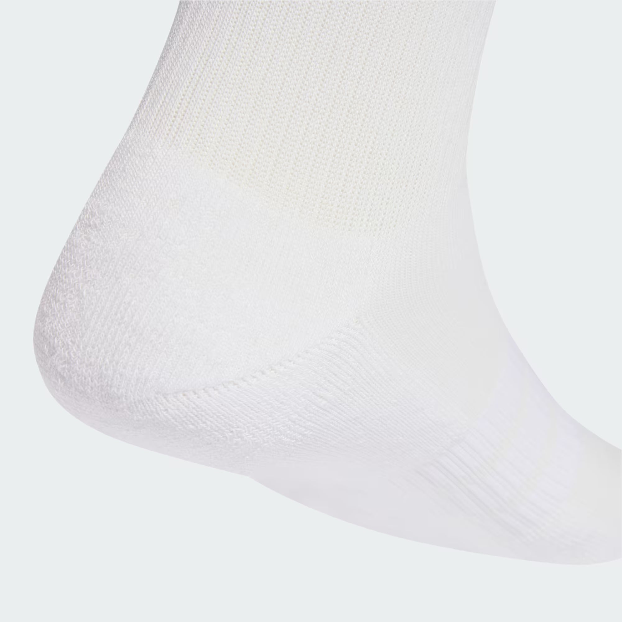 Unisex Cushioned Sportswear Crew Socks 3 Pairs (White/Black)