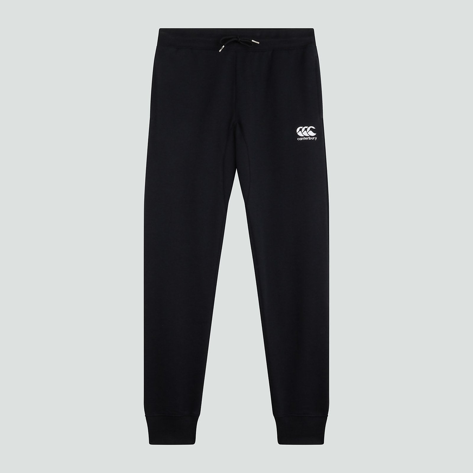 Mens Tapered Cuffed Pant (Black)