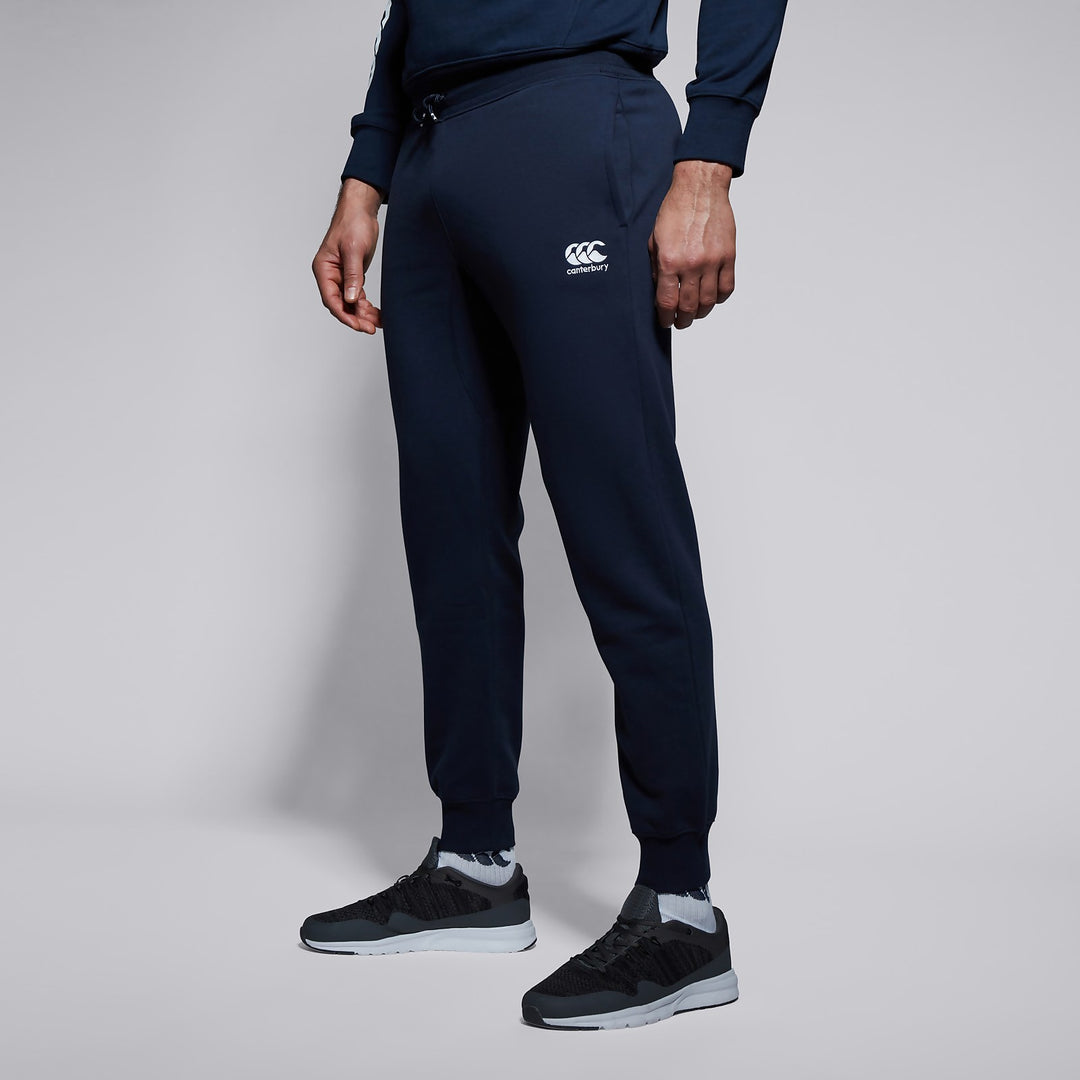 Mens Tapered Cuffed Pant (Navy)