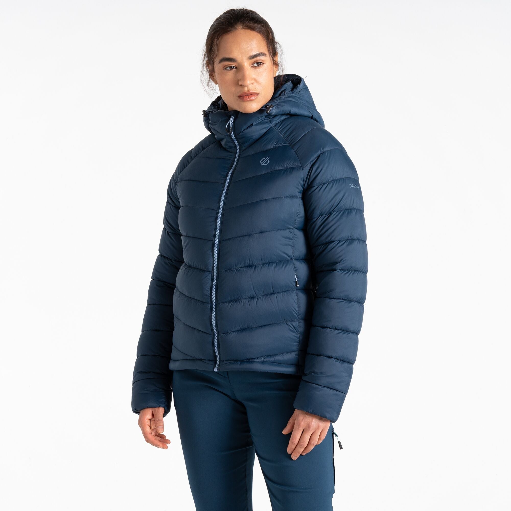 Womens Torreck Mountain Baffled Jacket (Moonlight Denim)