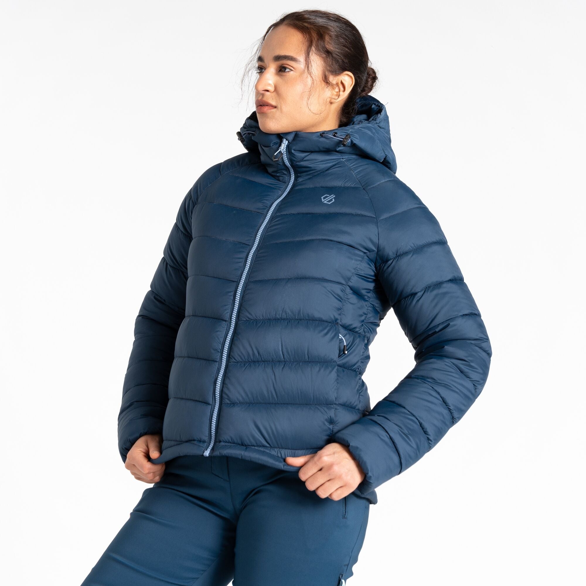 Womens Torreck Mountain Baffled Jacket (Moonlight Denim)