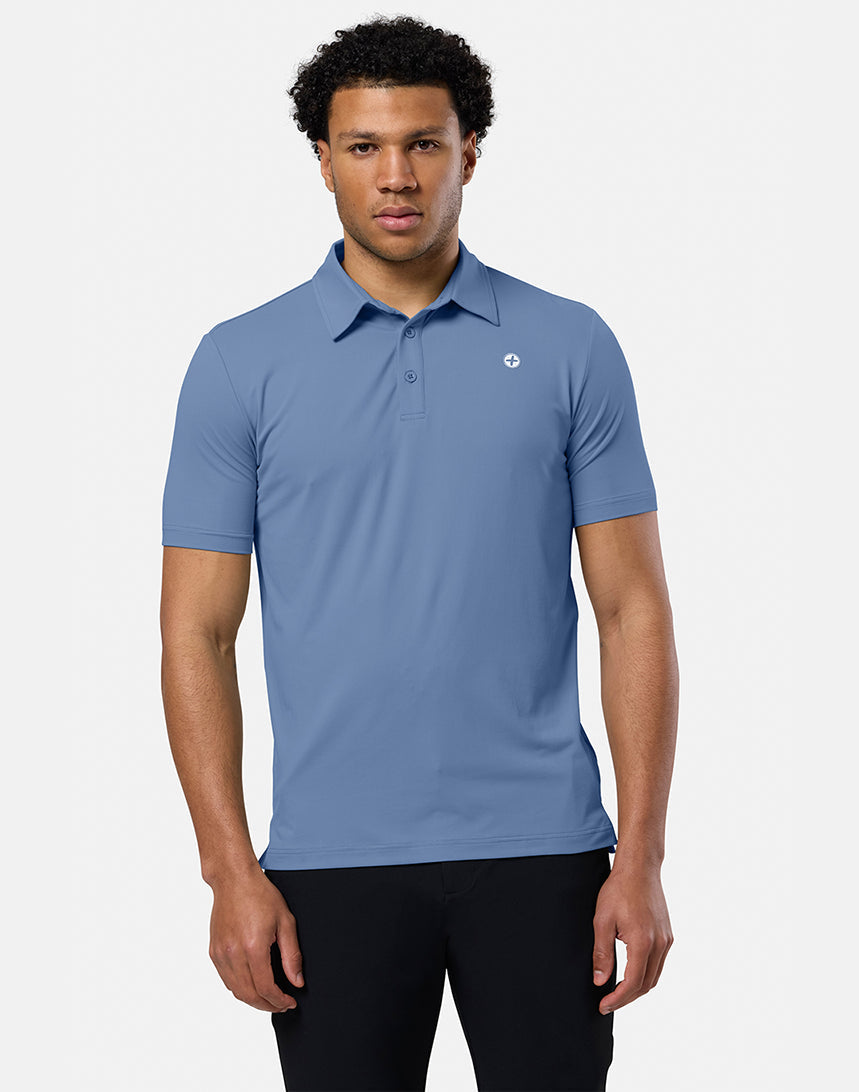 Mens Coffee Polo (Oasis Blue)