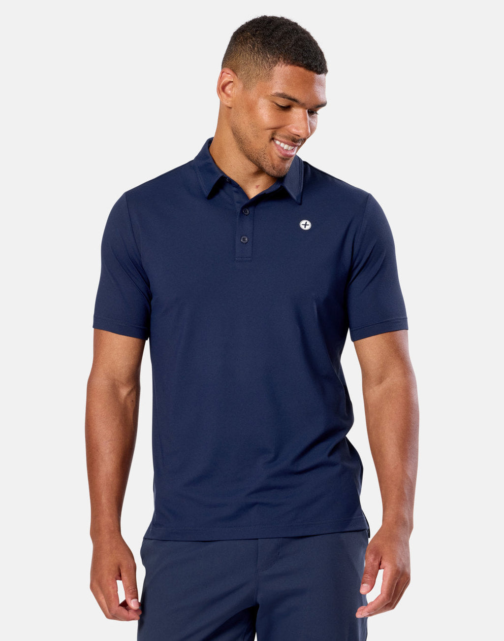Mens Coffee Polo Tee (Twilight Navy)