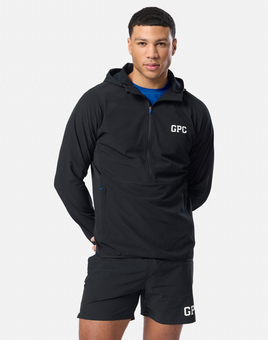 Mens GPC Train Hooded Midlayer (Black)