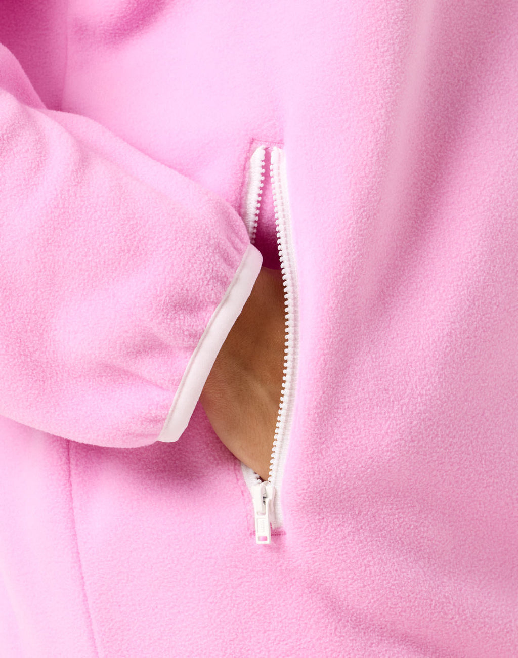Half Snap Polar Fleece (Cotton Candy)