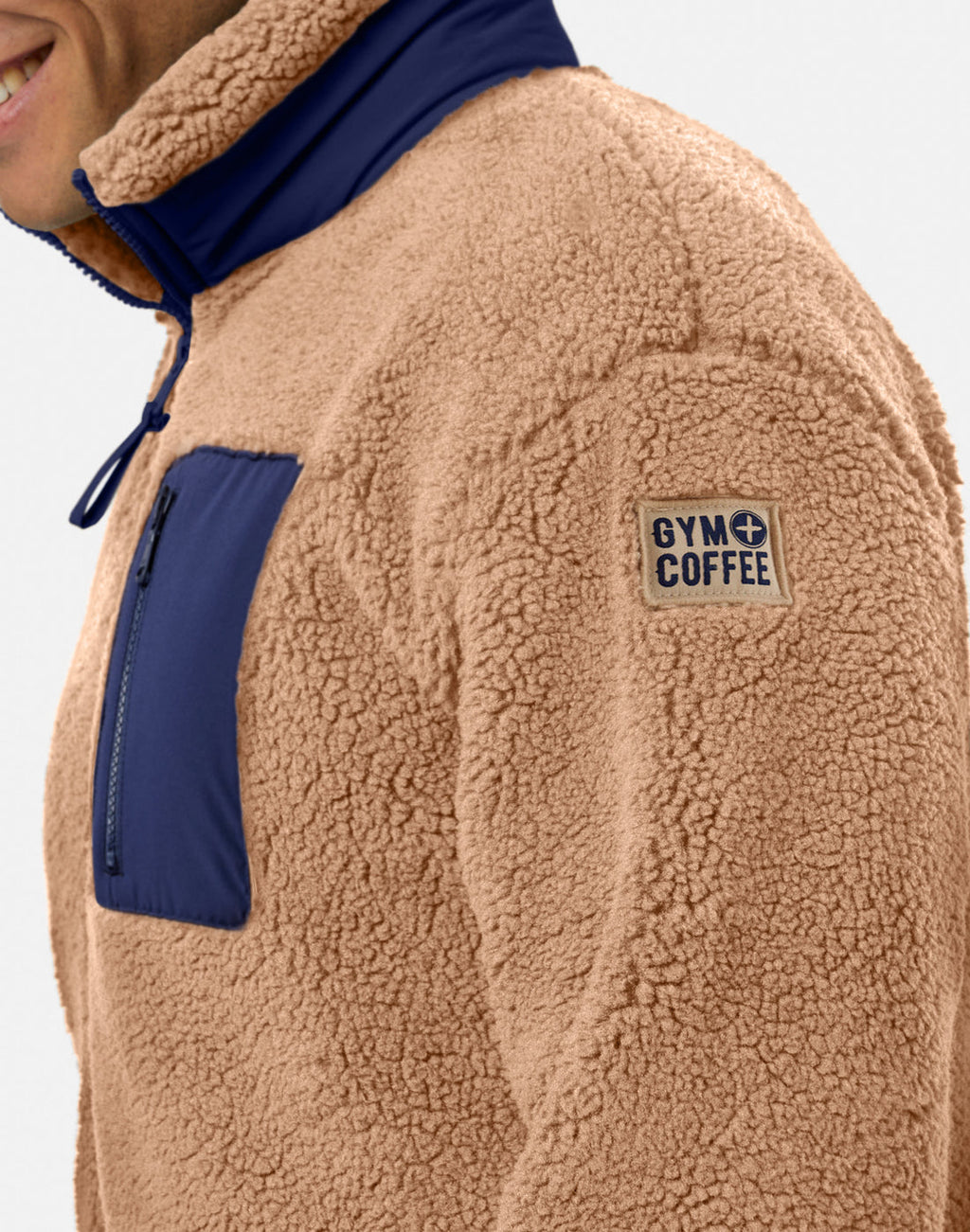 Mens Industry Fleece Jacket (Sandstone)