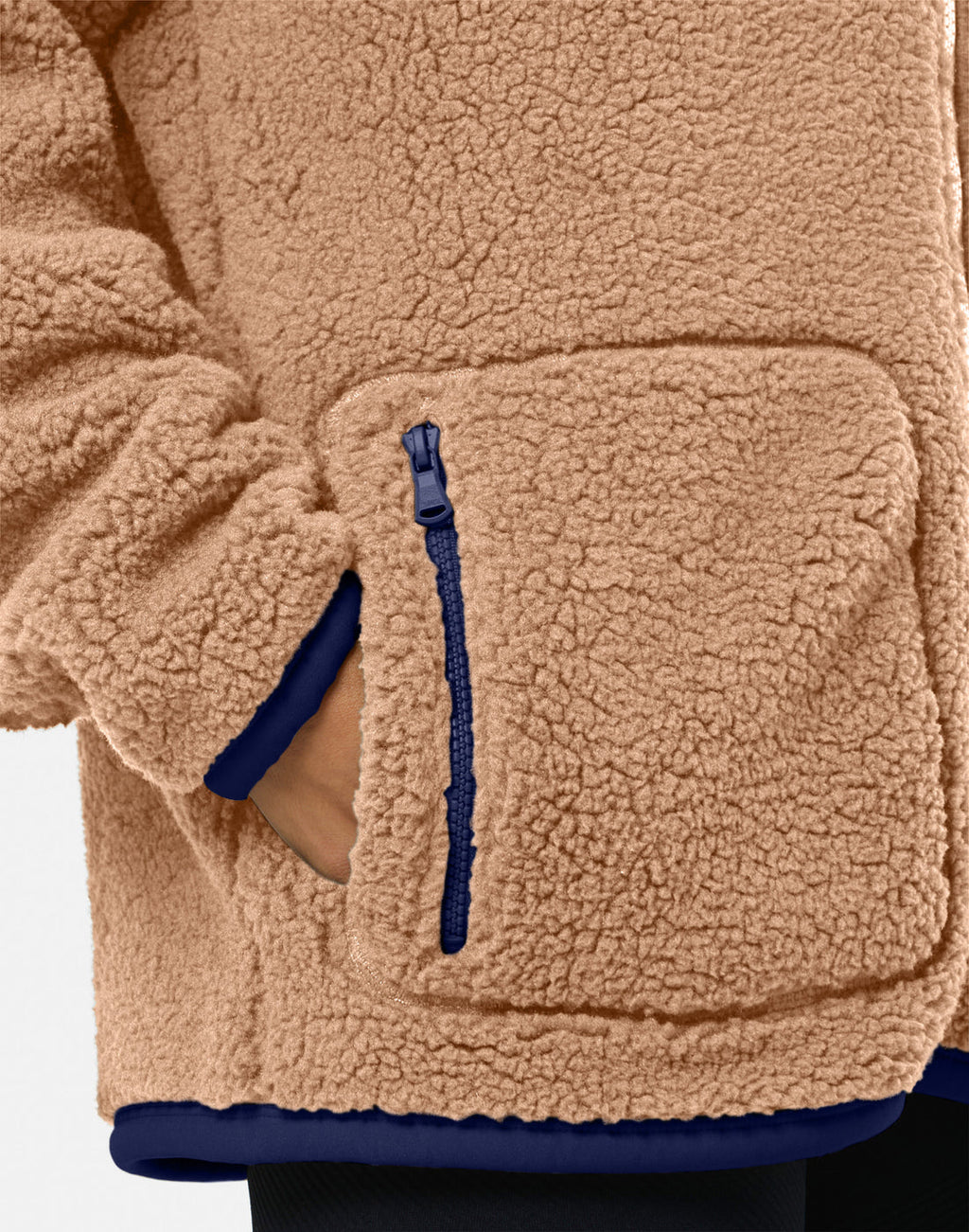 Mens Industry Fleece Jacket (Sandstone)