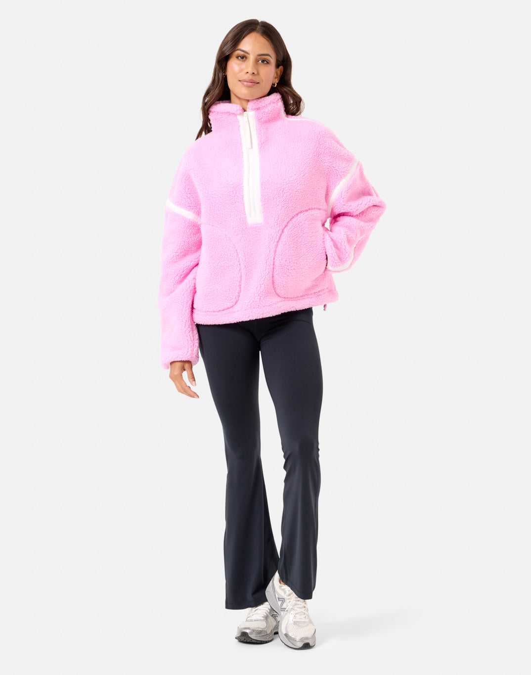 Industry Fleece Half Zip (Cotton Candy)