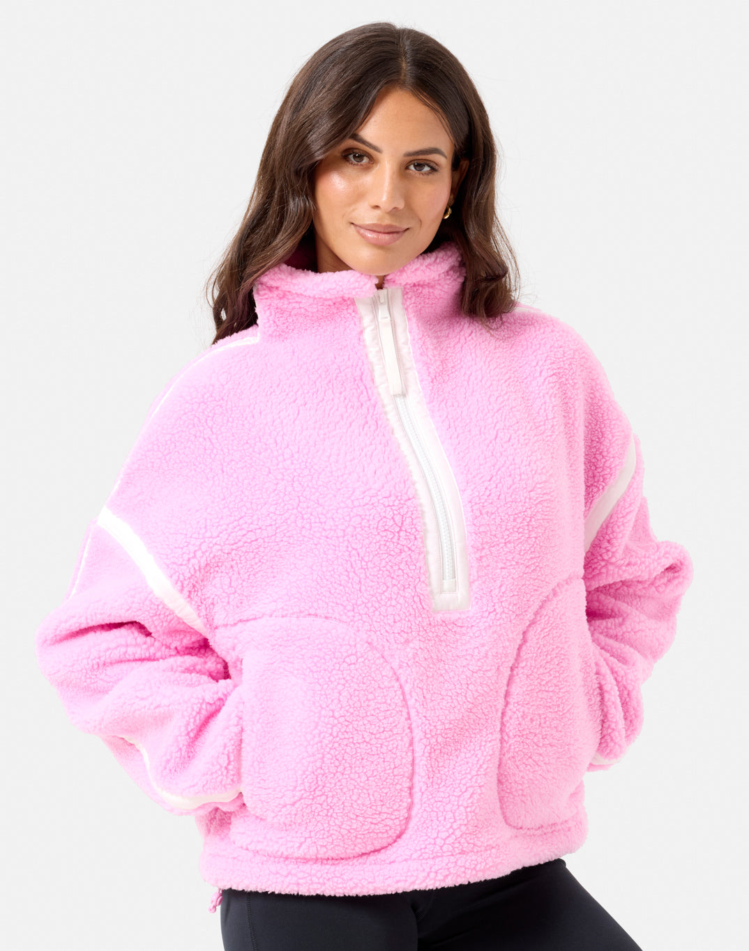 Industry Fleece Half Zip (Cotton Candy)