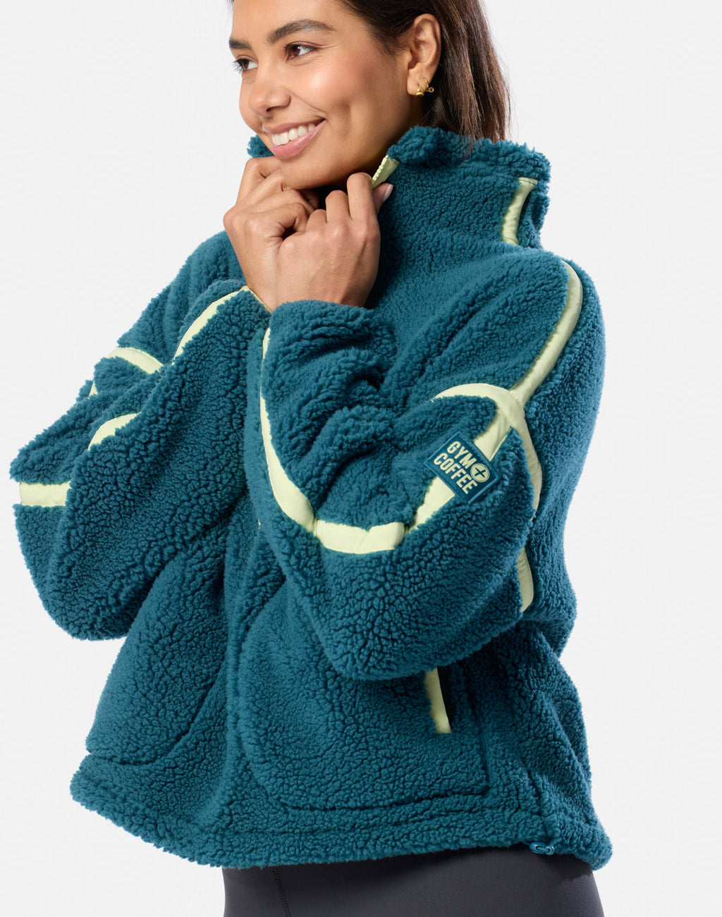 Industry Fleece Half Zip (Deep Teal)