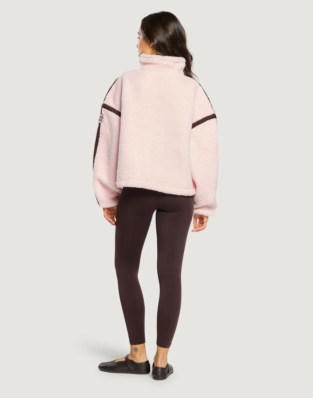 Womens Industry Fleece Half Zip (Ballet Pink)