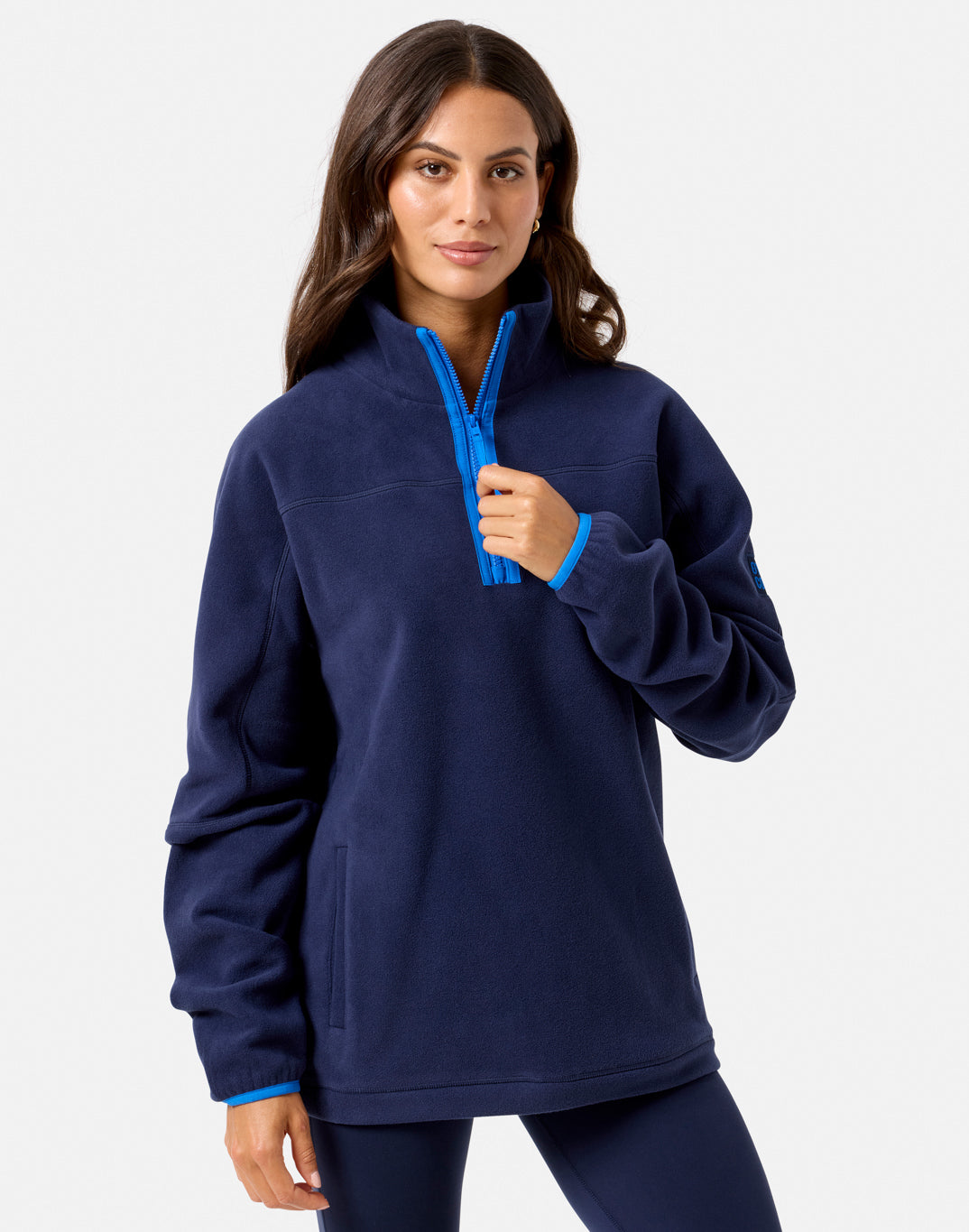 Unisex Half Zip Polar Fleece (Twilight Navy)