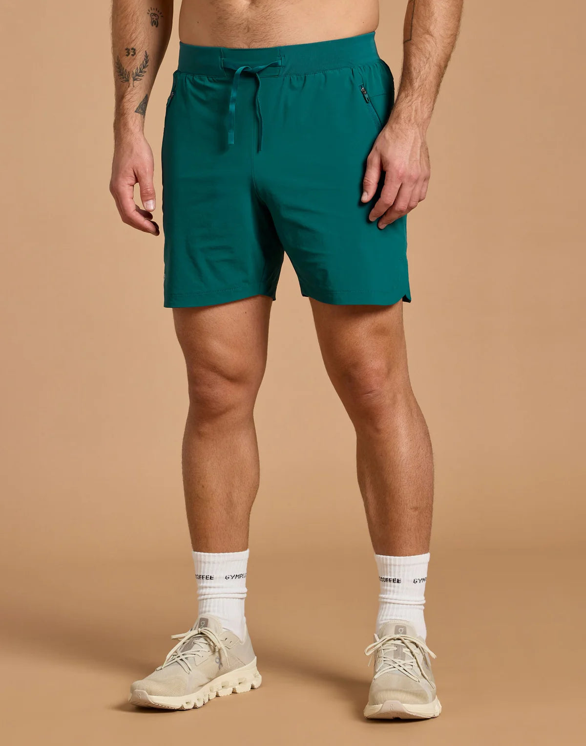 Mens Relentless 7" Shorts (Green)