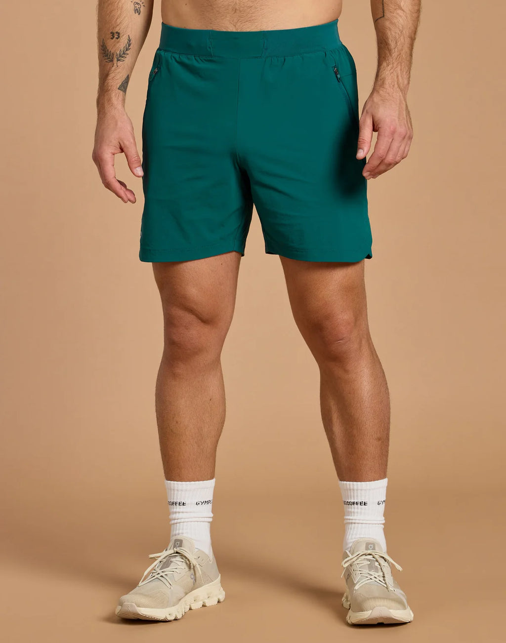Mens Relentless 7" Shorts (Green)