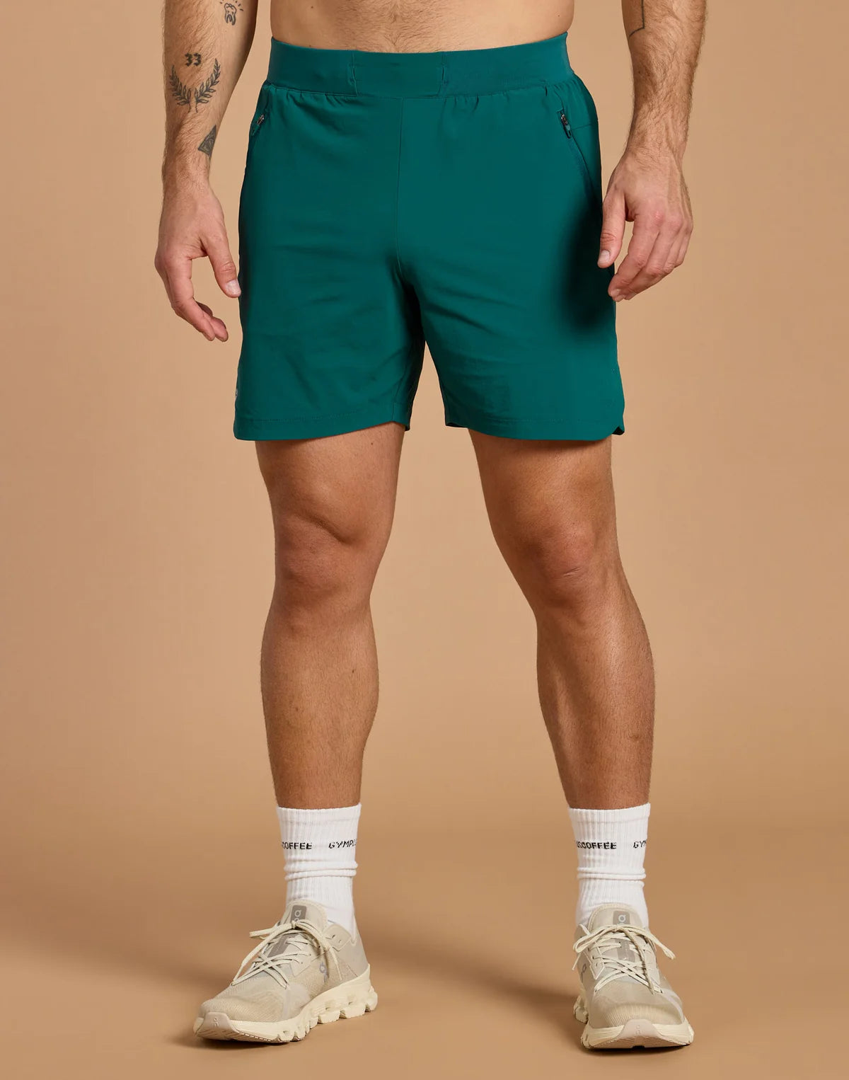 Mens Relentless 7" Shorts (Green)