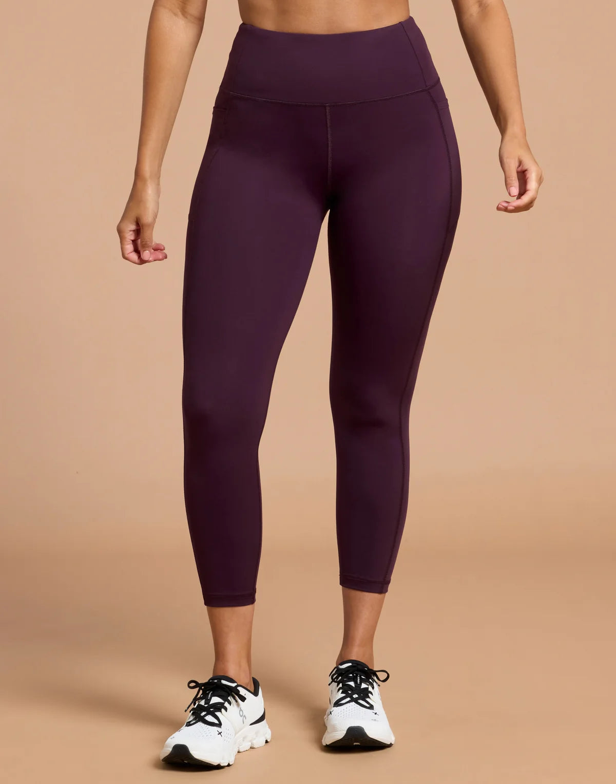 Womens Relentless 7/8 Leggings (Grape Noir)