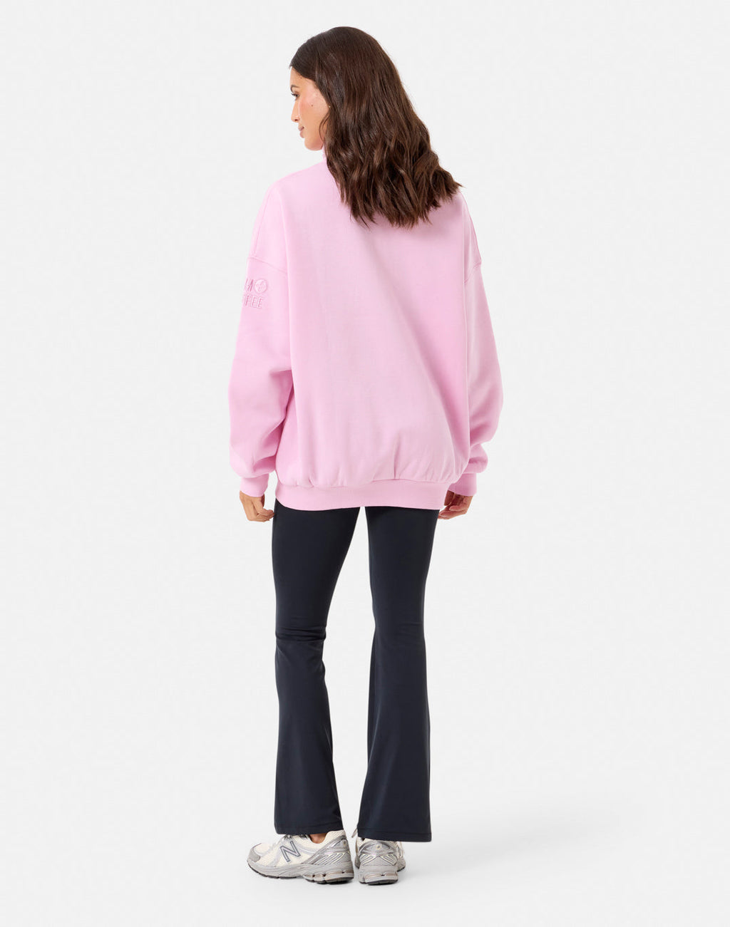 Sierra Snap Collar Sweatshirt (Baby Pink)