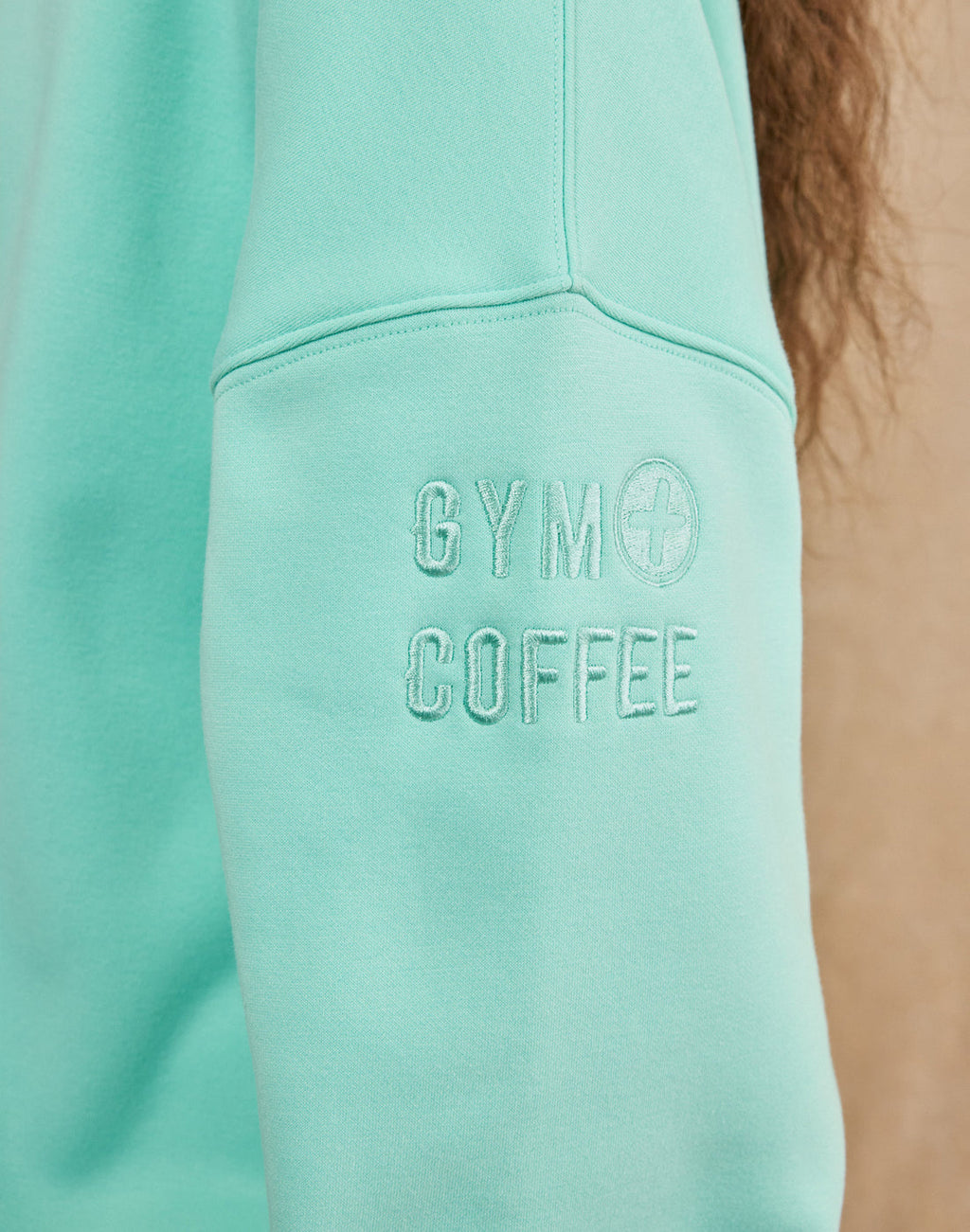 Womens Sierra Snap Collar Sweatshirt (Peppermint)