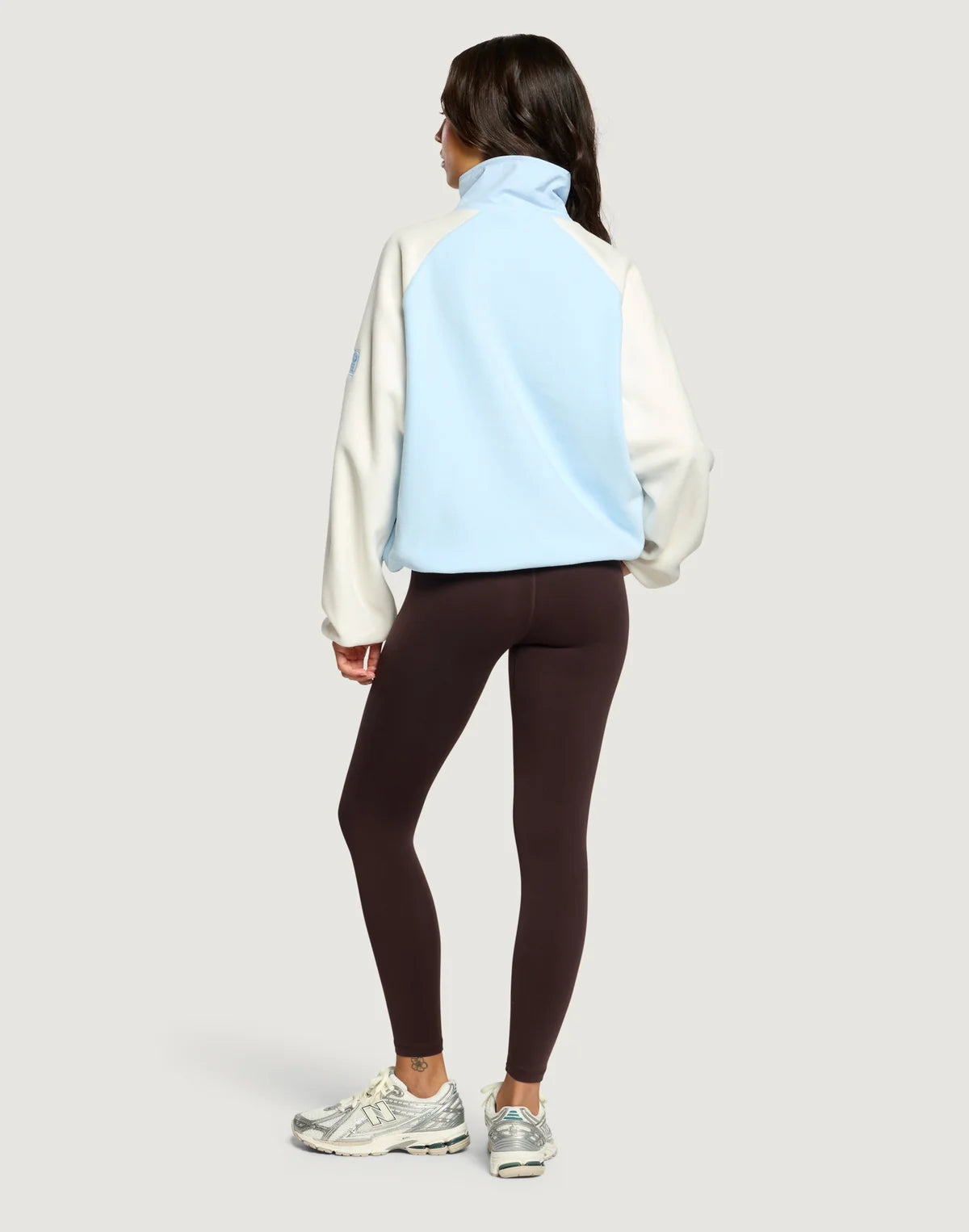 Womens Snap Polar Fleece (Glacial Blue)