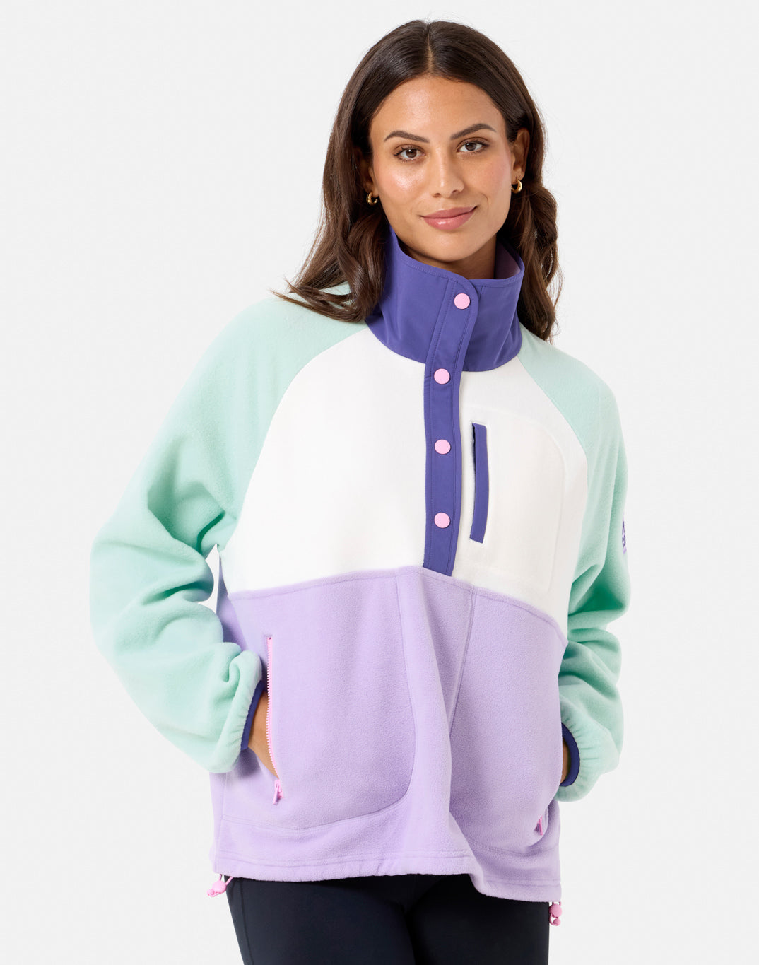 Snap Polar Fleece (Lilac Mint)