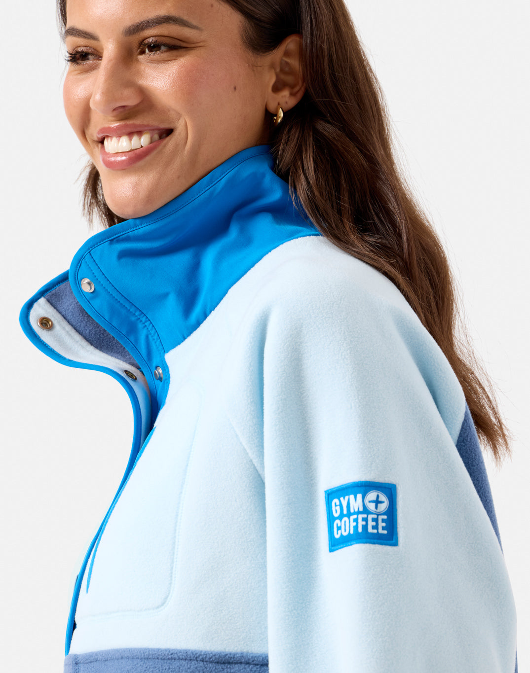 Snap Polar Fleece (Oasis Blue)