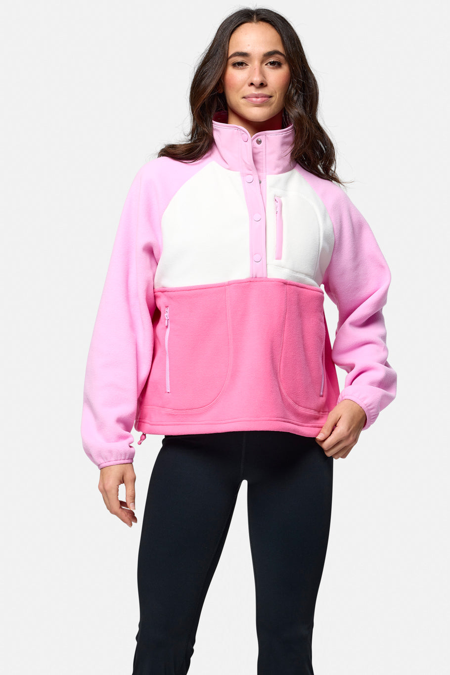 Snap Polar Fleece (Cotton Candy)