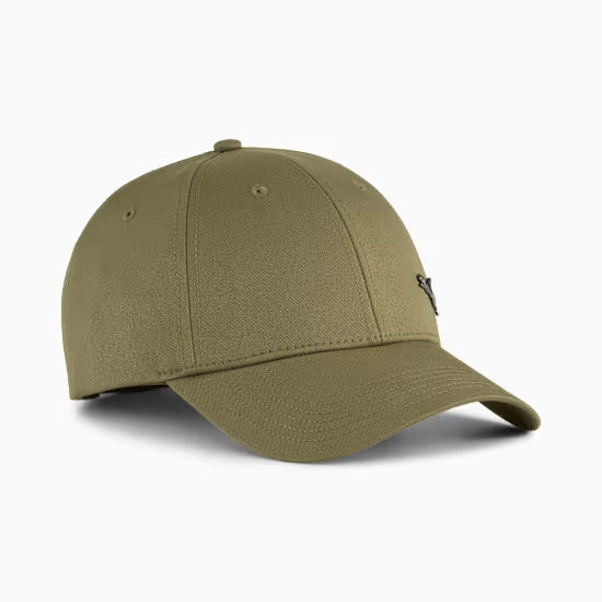 Essentials Metal PUMA Cat Baseball Cap (Olive Green)