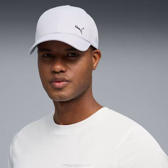 Essentials Metal PUMA Cat Baseball Cap (White)