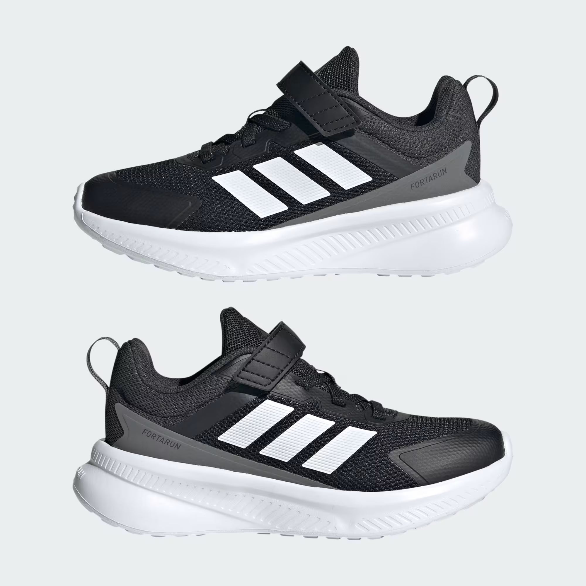 Junior Fortarun 4.0 Trainers (Black/White)