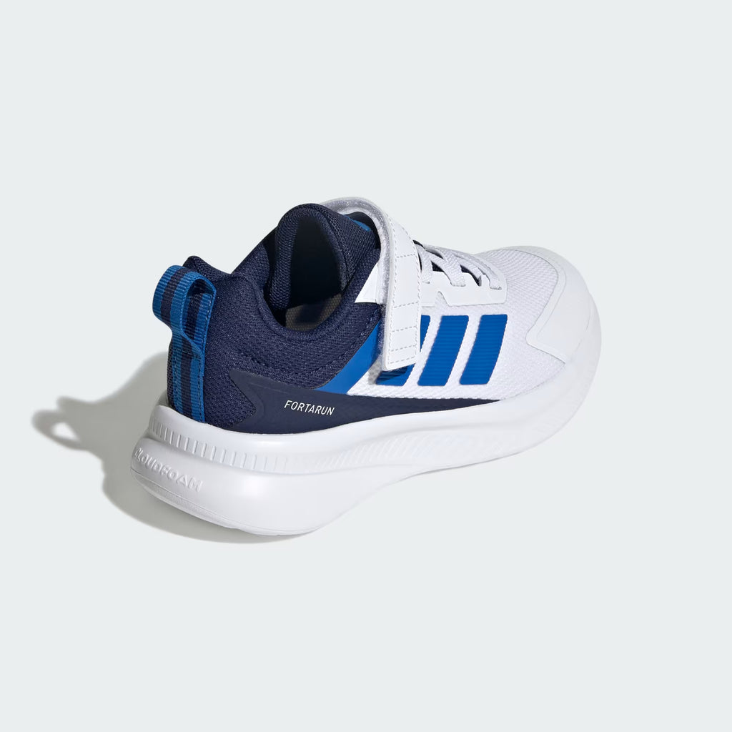 Junior FortaRun 4.0 Trainers (White/Navy/Royal Blue)