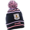 Rockway Adult Knitted Bobble Hat (Marine/Purple/Pink)