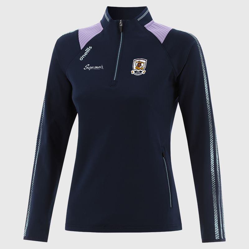Galway GAA Women's Dynamo Brushed Half Zip Top (Marine/Purple/Green)