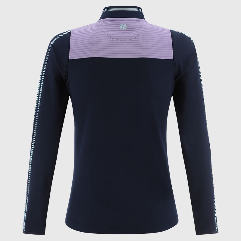 Galway GAA Women's Dynamo Brushed Half Zip Top (Marine/Purple/Green)