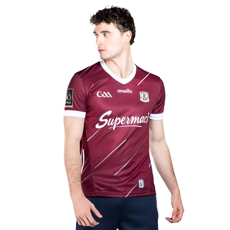 Galway GAA 2024 Player Fit Official Home Jersey (Maroon/White)