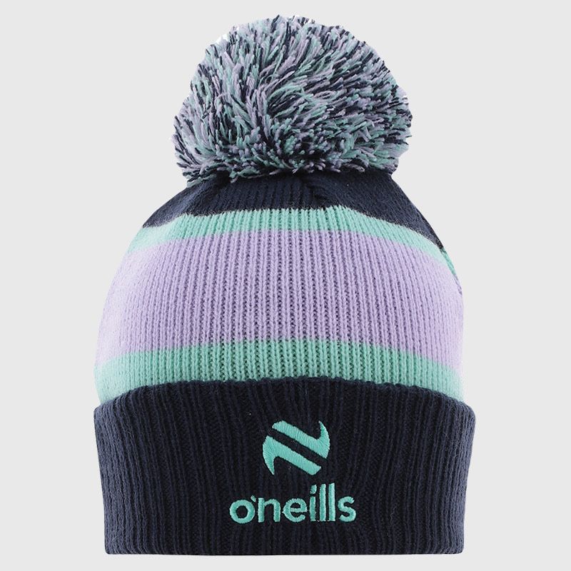 Galway Adults GAA Dynamo Bobble Hat (Marine/Purple/Green)