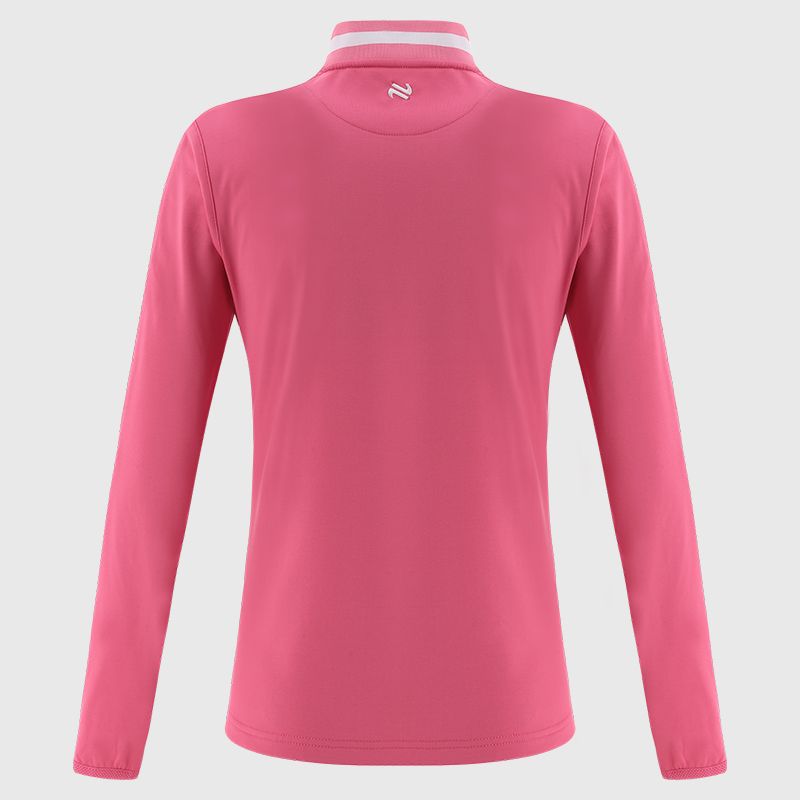 Womens Galway Nepal Half Zip Top (Pink/White)