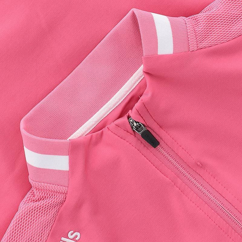 Womens Galway Nepal Half Zip Top (Pink/White)