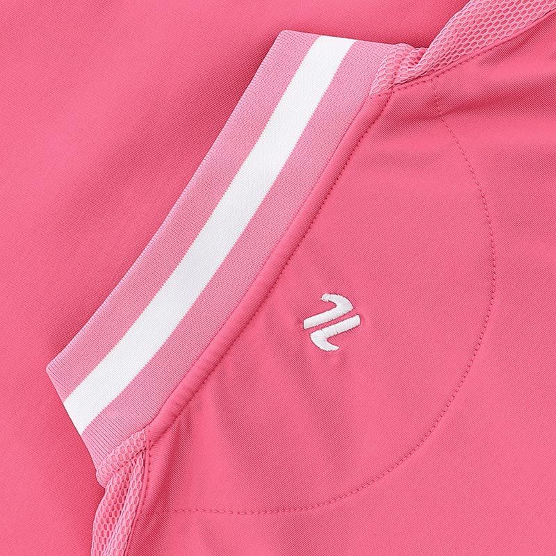 Womens Galway Nepal Half Zip Top (Pink/White)