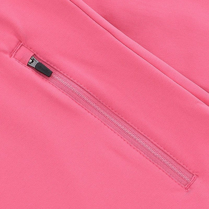 Womens Galway Nepal Half Zip Top (Pink/White)